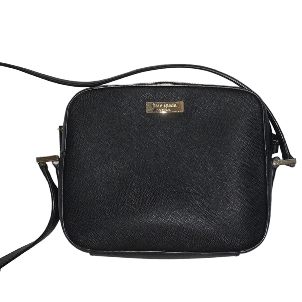 👛Kate Spade Black Leather Crossbody purse. 👛